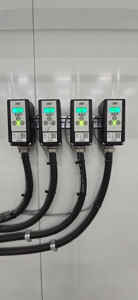 Remote thermostats for freezer temperature control.